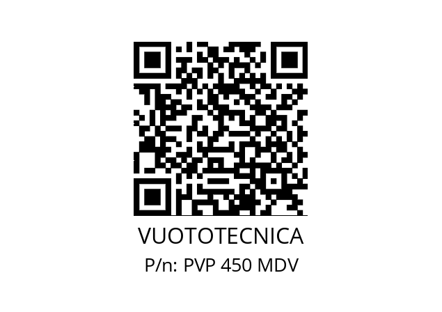   VUOTOTECNICA PVP 450 MDV