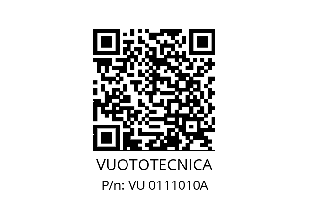   VUOTOTECNICA VU 0111010A