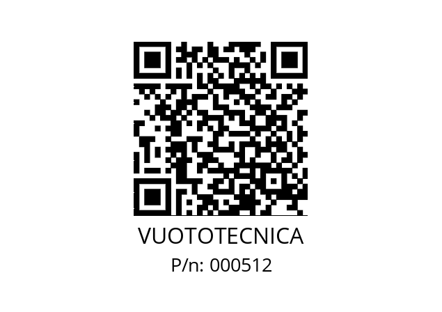   VUOTOTECNICA 000512