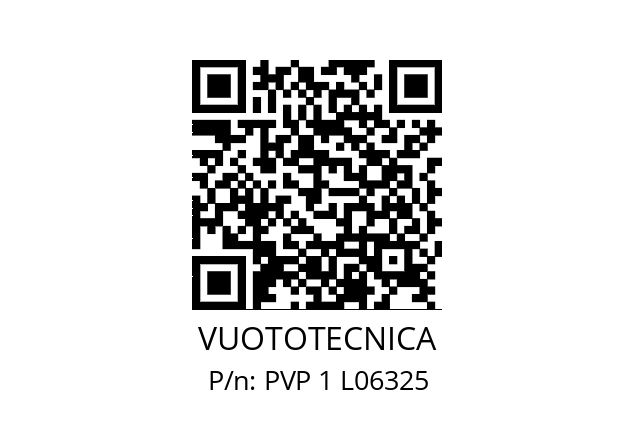   VUOTOTECNICA PVP 1 L06325