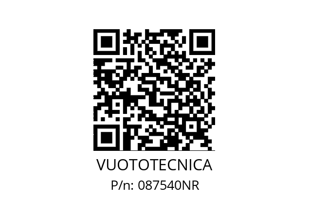   VUOTOTECNICA 087540NR