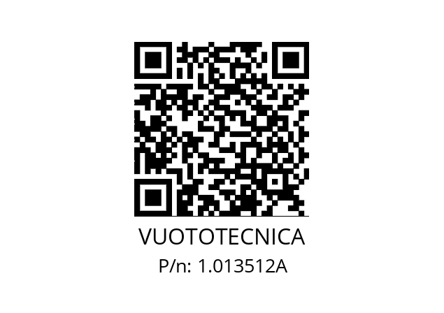   VUOTOTECNICA 1.013512A