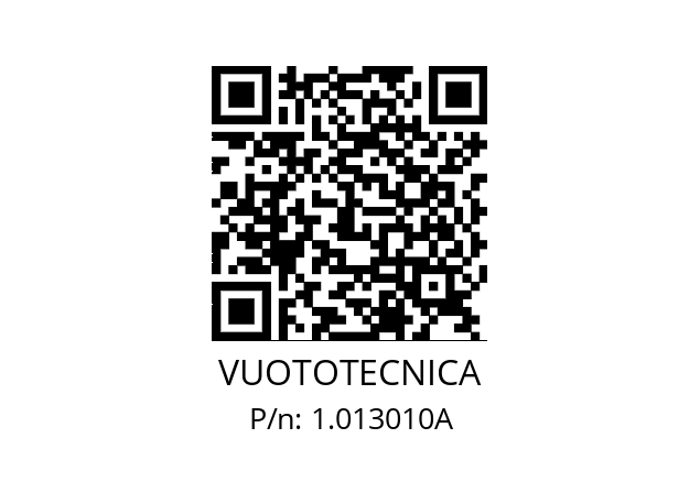   VUOTOTECNICA 1.013010A