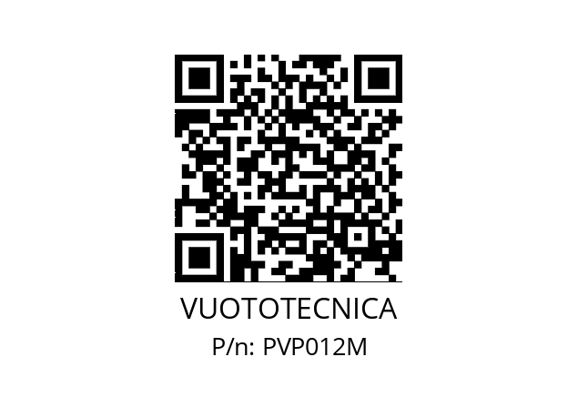   VUOTOTECNICA PVP012M