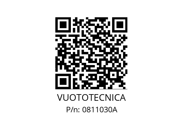   VUOTOTECNICA 0811030A