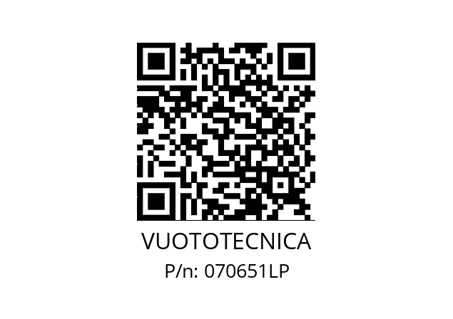   VUOTOTECNICA 070651LP