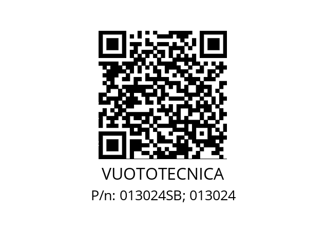   VUOTOTECNICA 013024SB; 013024