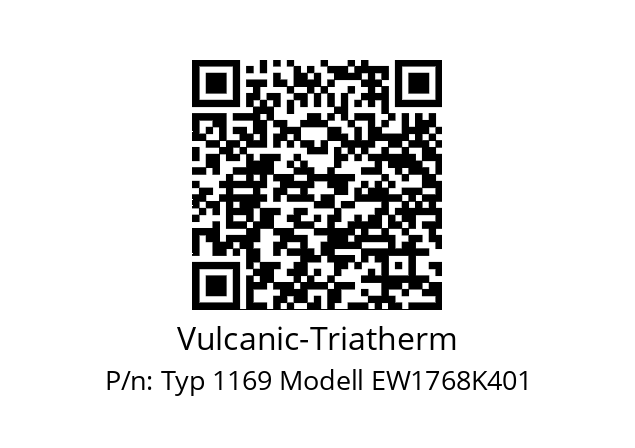   Vulcanic-Triatherm Typ 1169 Modell EW1768K401