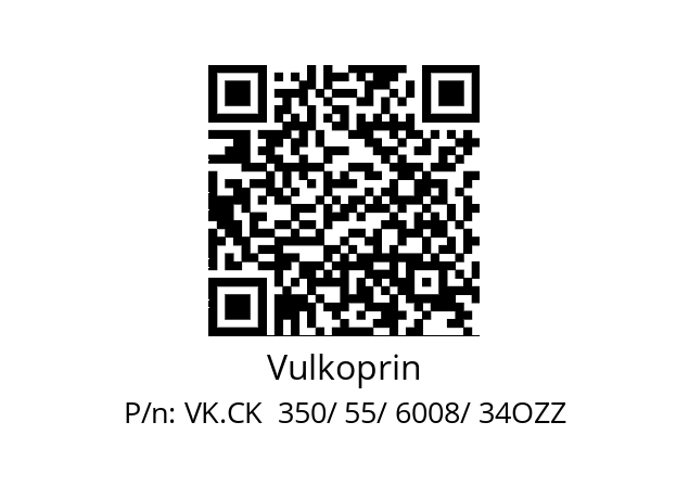   Vulkoprin VK.CK  350/ 55/ 6008/ 34OZZ