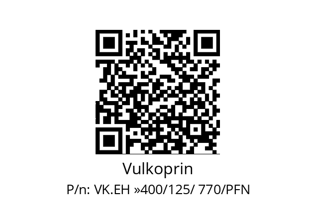   Vulkoprin VK.EH »400/125/ 770/PFN