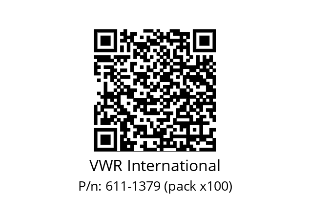   VWR International 611-1379 (pack x100)