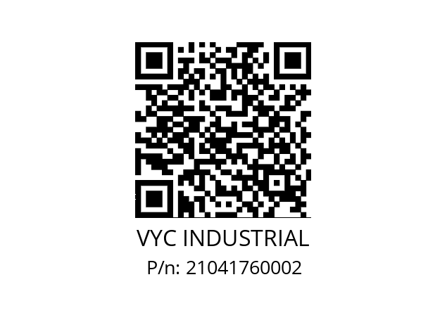   VYC INDUSTRIAL 21041760002