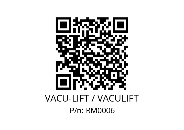   VACU-LIFT / VACULIFT RM0006