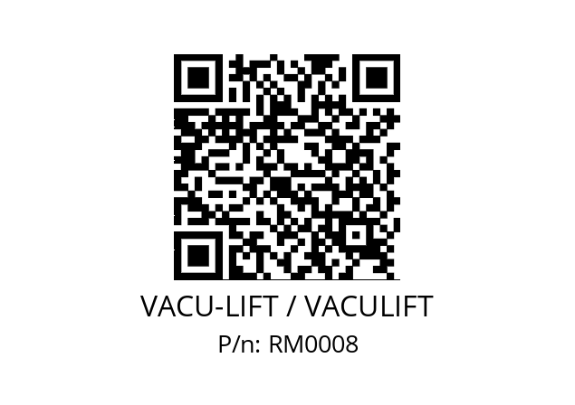   VACU-LIFT / VACULIFT RM0008