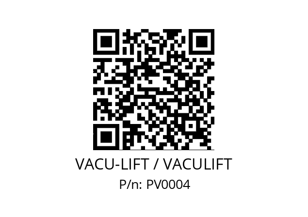   VACU-LIFT / VACULIFT PV0004