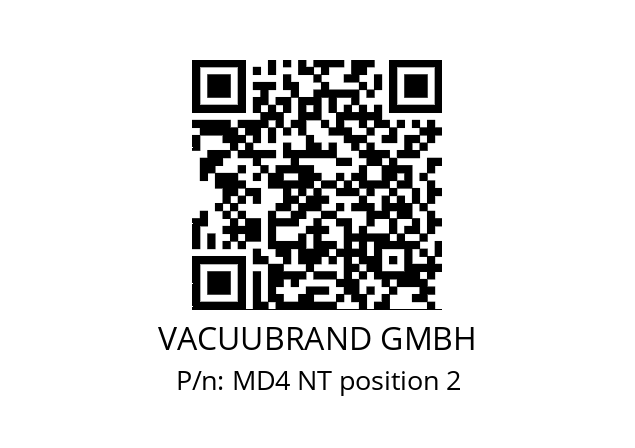   VACUUBRAND GMBH MD4 NT position 2