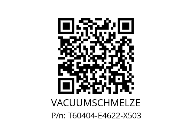   VACUUMSCHMELZE T60404-E4622-X503