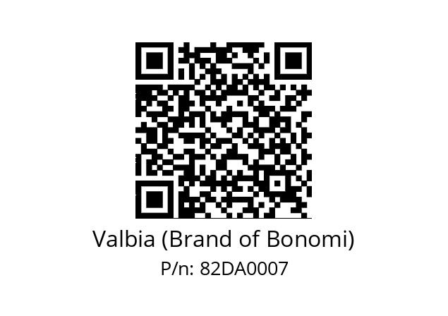   Valbia (Brand of Bonomi) 82DA0007