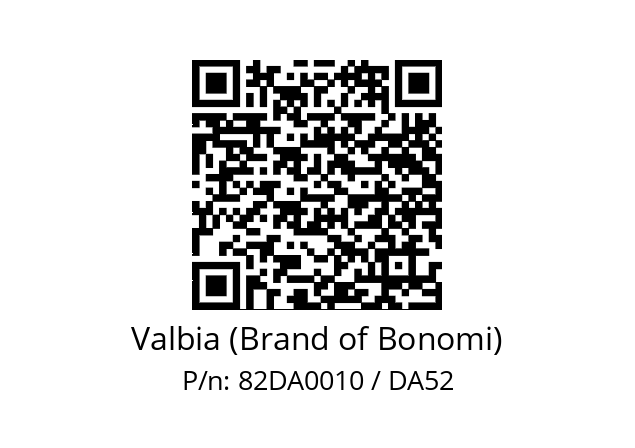   Valbia (Brand of Bonomi) 82DA0010 / DA52