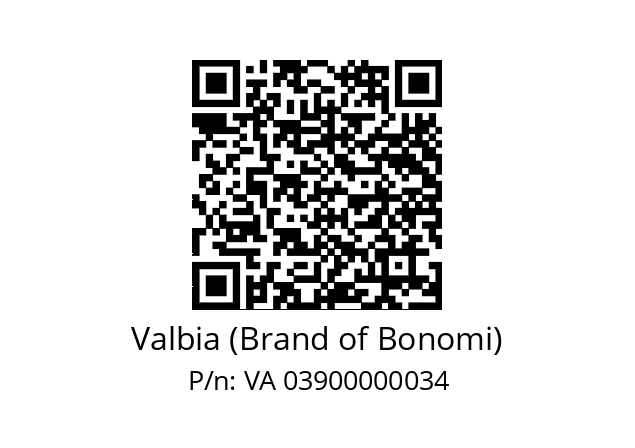   Valbia (Brand of Bonomi) VA 03900000034