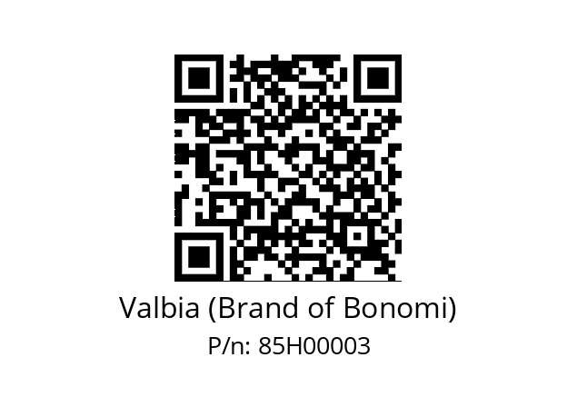   Valbia (Brand of Bonomi) 85H00003