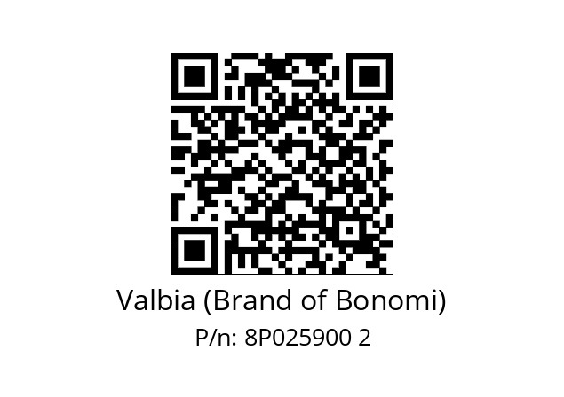   Valbia (Brand of Bonomi) 8P025900 2