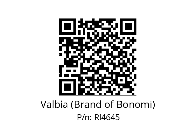   Valbia (Brand of Bonomi) RI4645