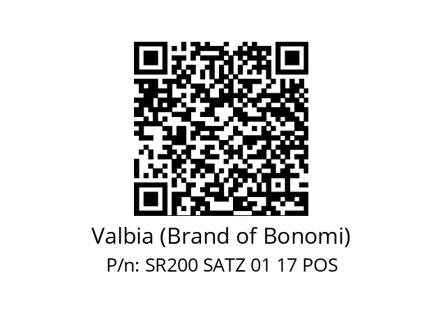   Valbia (Brand of Bonomi) SR200 SATZ 01 17 POS