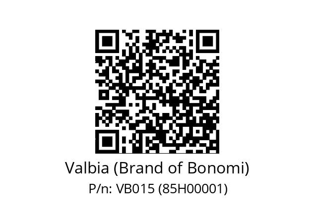   Valbia (Brand of Bonomi) VB015 (85H00001)