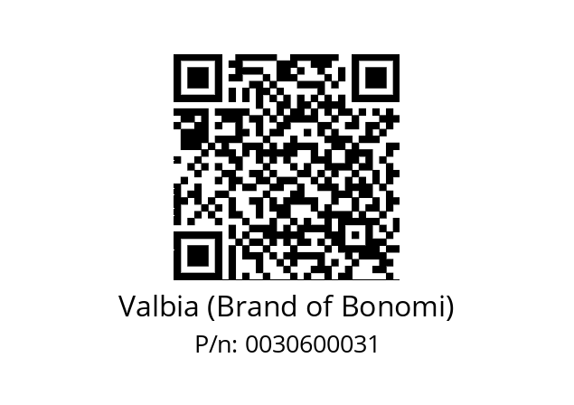   Valbia (Brand of Bonomi) 0030600031