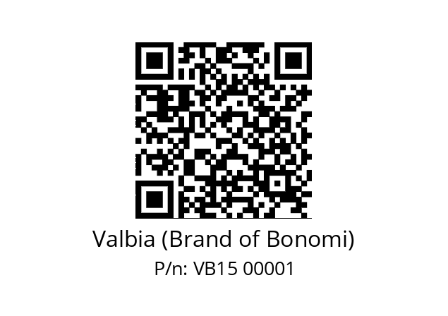   Valbia (Brand of Bonomi) VB15 00001