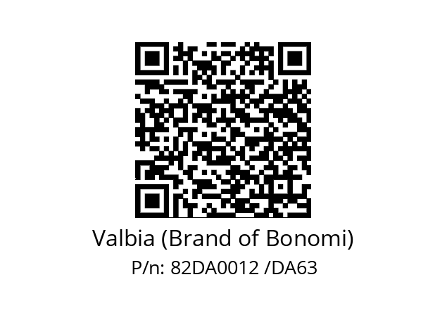   Valbia (Brand of Bonomi) 82DA0012 /DA63