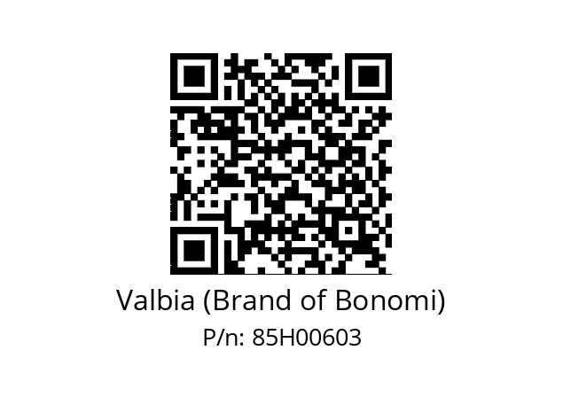   Valbia (Brand of Bonomi) 85H00603