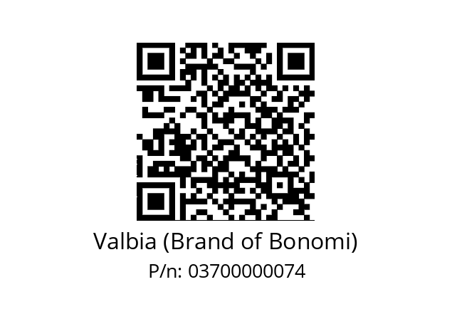   Valbia (Brand of Bonomi) 03700000074