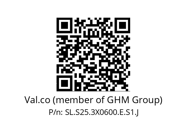   Val.co (member of GHM Group) SL.S25.3X0600.E.S1.J