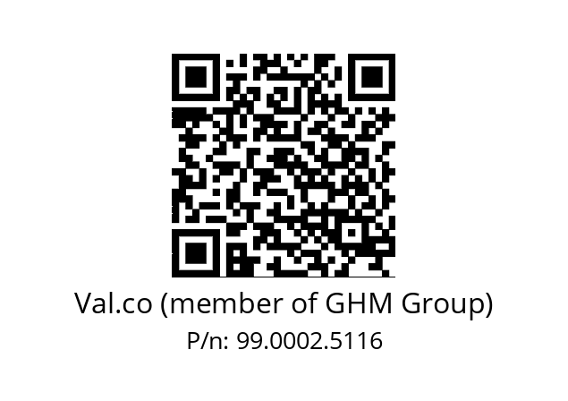   Val.co (member of GHM Group) 99.0002.5116