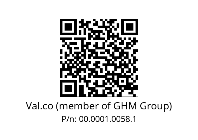   Val.co (member of GHM Group) 00.0001.0058.1