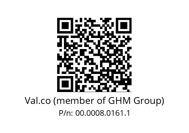   Val.co (member of GHM Group) 00.0008.0161.1