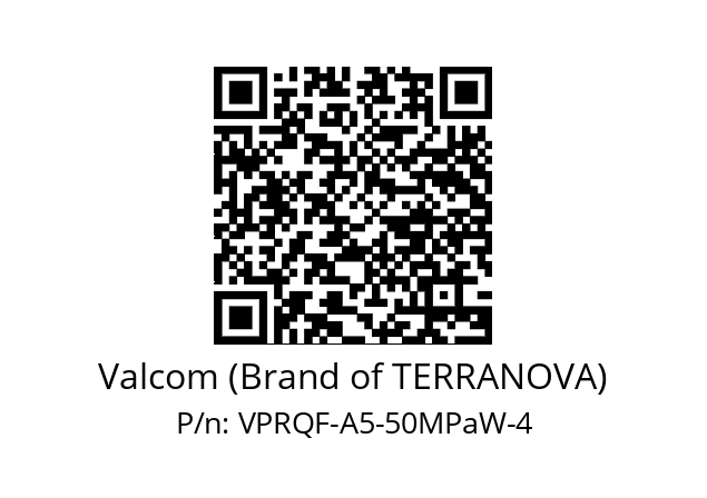   Valcom (Brand of TERRANOVA) VPRQF-A5-50MPaW-4