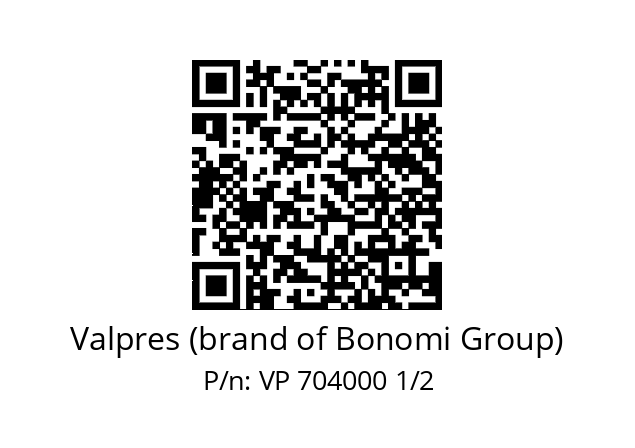   Valpres (brand of Bonomi Group) VP 704000 1/2