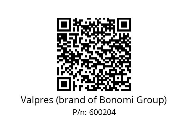   Valpres (brand of Bonomi Group) 600204