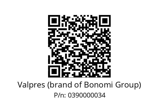   Valpres (brand of Bonomi Group) 0390000034