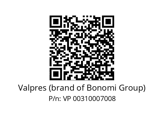   Valpres (brand of Bonomi Group) VP 00310007008