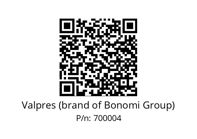   Valpres (brand of Bonomi Group) 700004