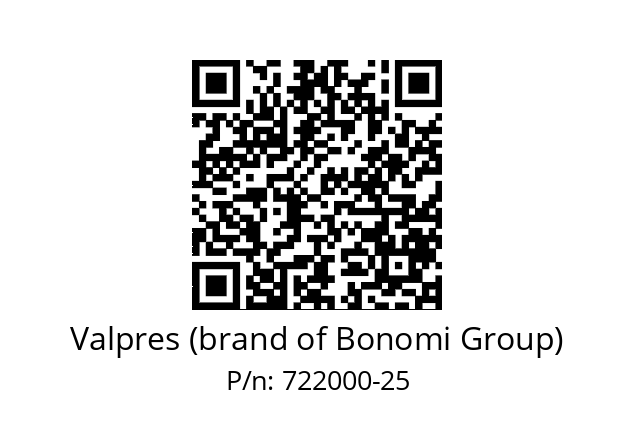   Valpres (brand of Bonomi Group) 722000-25