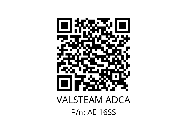   VALSTEAM ADCA AE 16SS