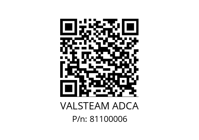   VALSTEAM ADCA 81100006