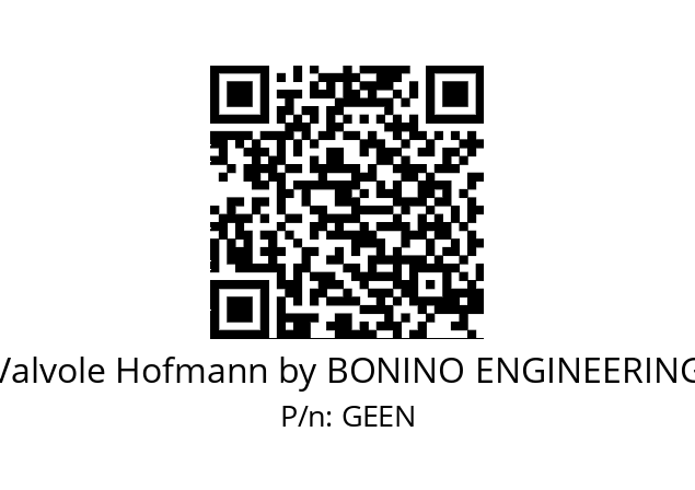   Valvole Hofmann by BONINO ENGINEERING GEEN