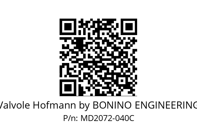   Valvole Hofmann by BONINO ENGINEERING MD2072-040C