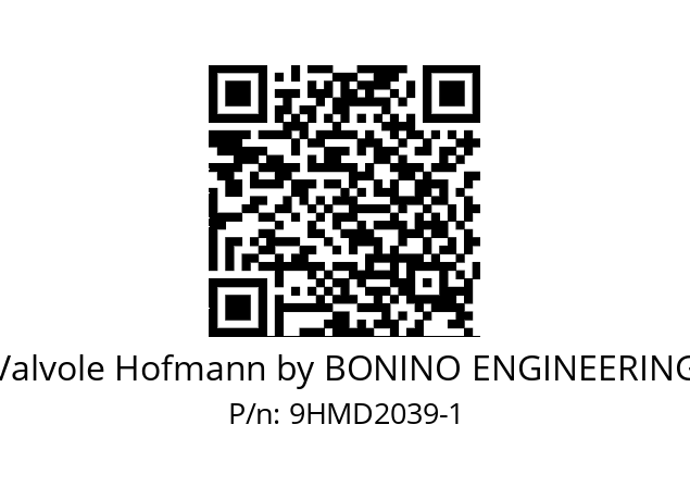   Valvole Hofmann by BONINO ENGINEERING 9HMD2039-1